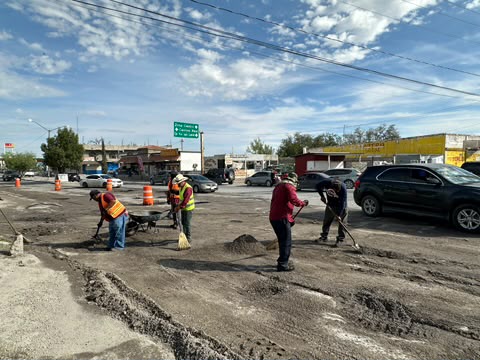 SIGUE EL BACHEO EN CIUDAD JUÁREZ