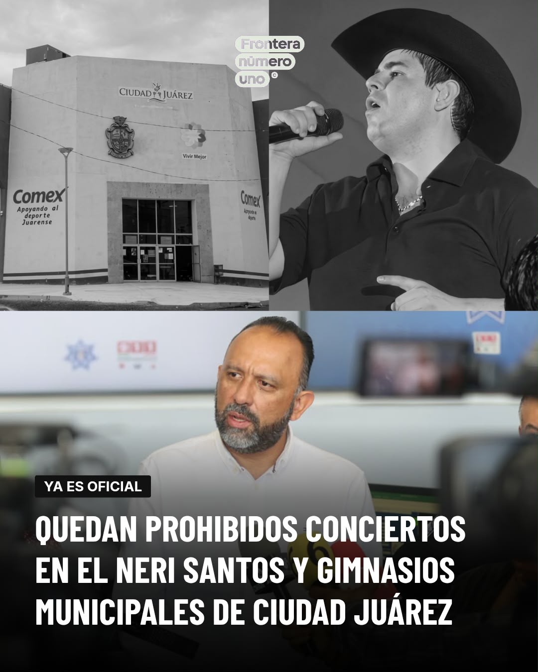 SE CANCELAN CONCIERTOS EN GIMNASIOS MUNICIPALES